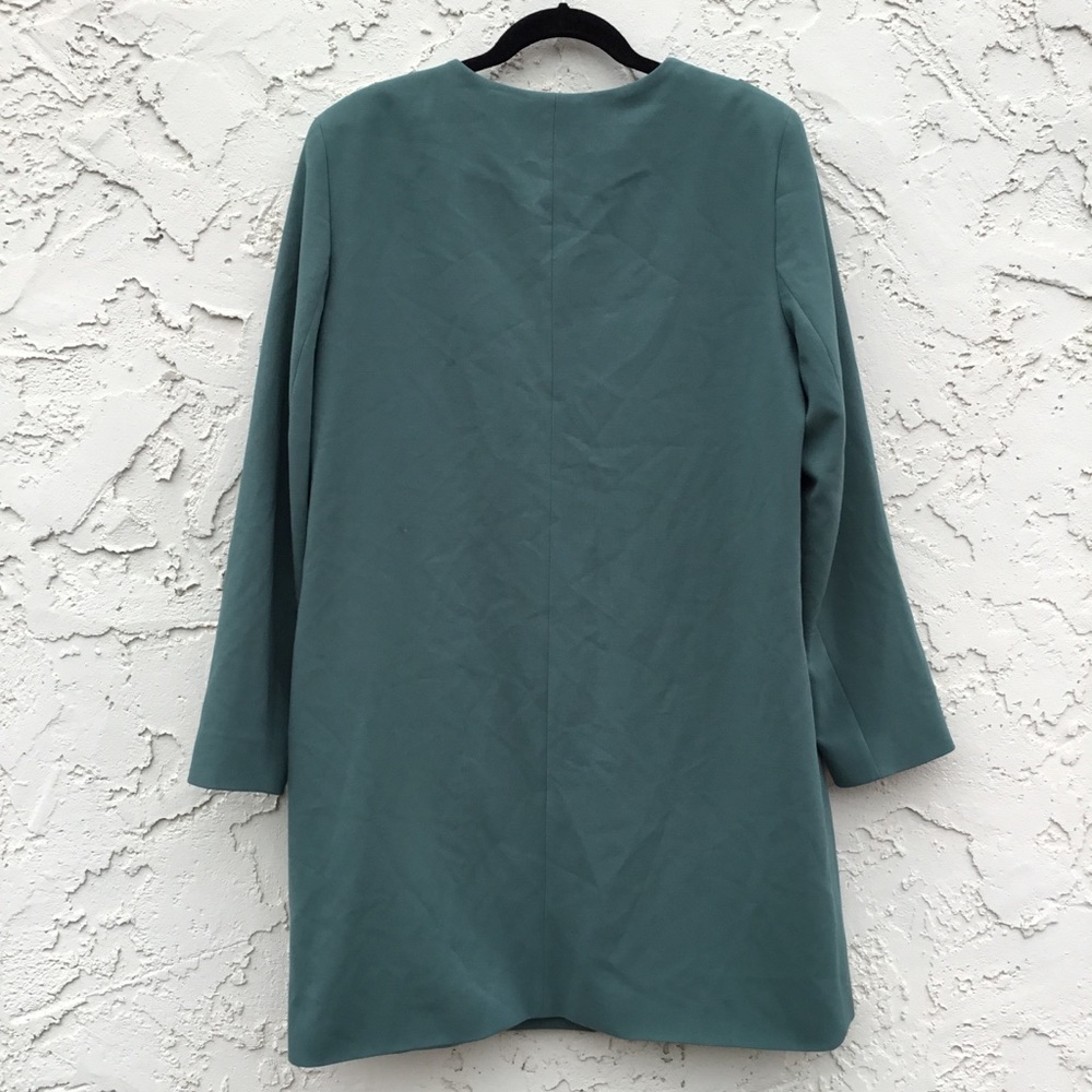 Eva Mendes Green Dress Coat Size Large - Picture 3 of 7
